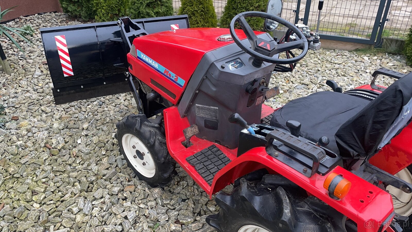 Japoński Traktorek 3 tłok.diesel nap.4x4 w cenie pług - 5