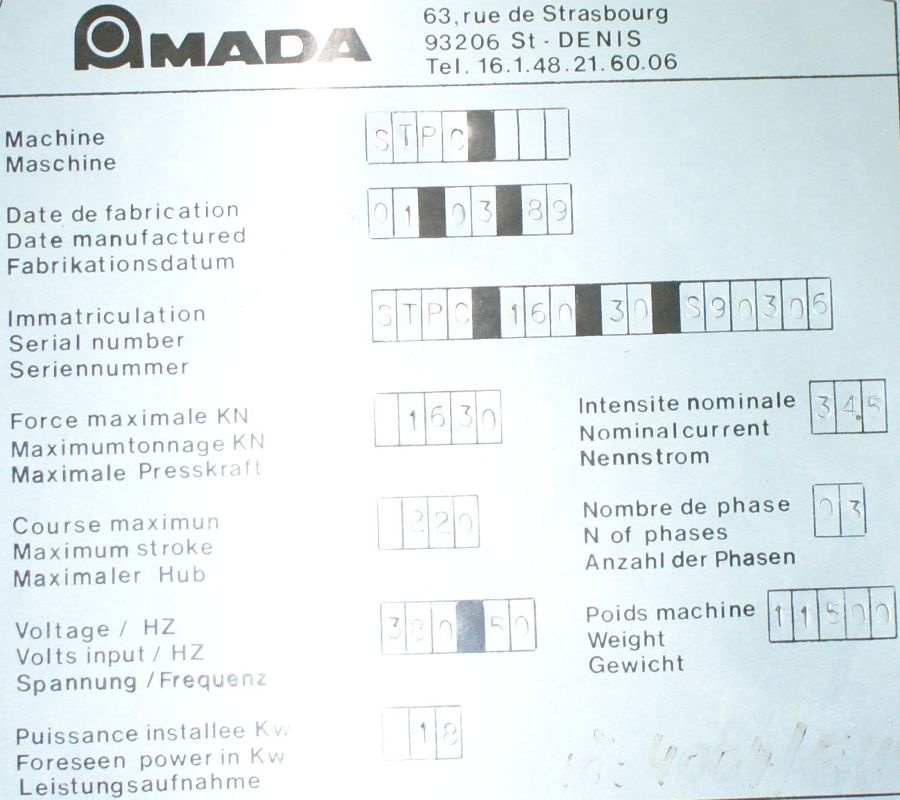 Prasa krawędziowa STPC 160 - 5