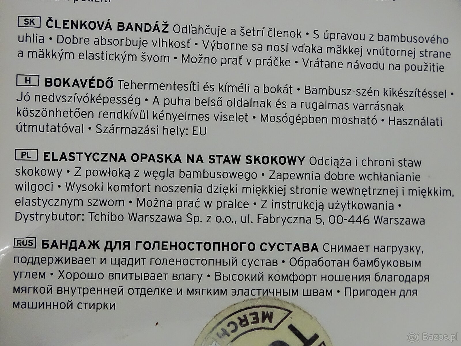 Opaska na staw skokowy rozmiar M - 5