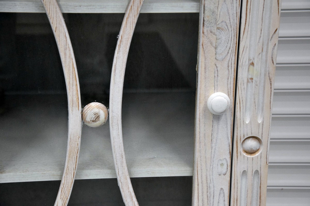 witryna z drewna sosnowego - jak nowa - 5