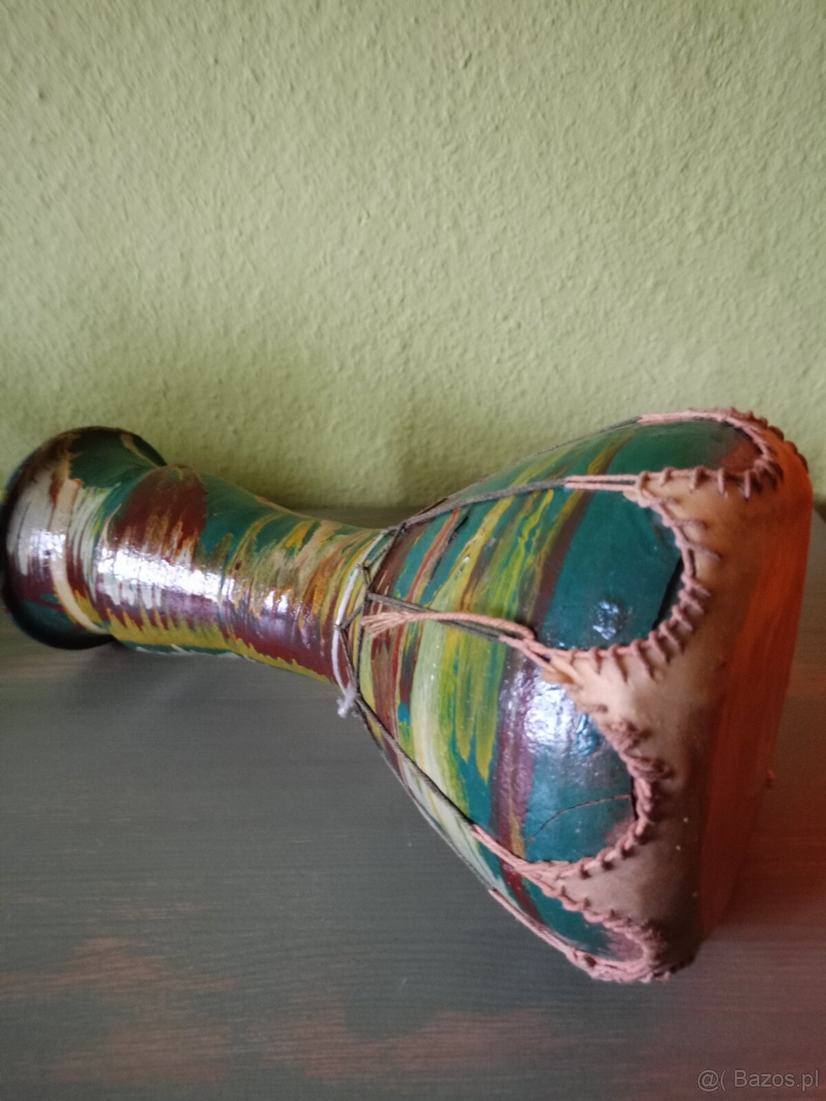 Bębenek typu djamble wykonany z ceramiki (oryginalny). - 5