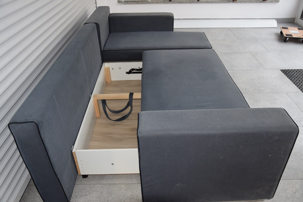 kanapa narożna z funkcją spania - 5