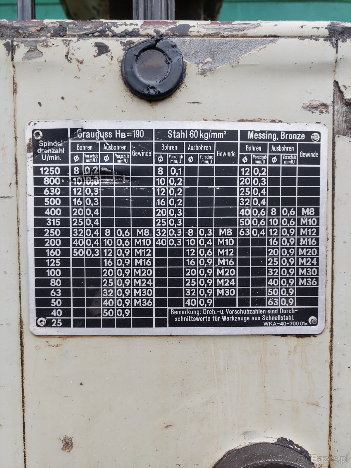 Wiertarka kolumnowa WKA 40 - 5