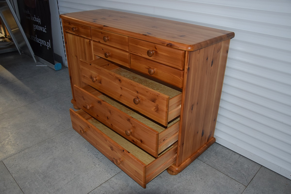 komoda z drewna sosnowego - jak nowa - 5
