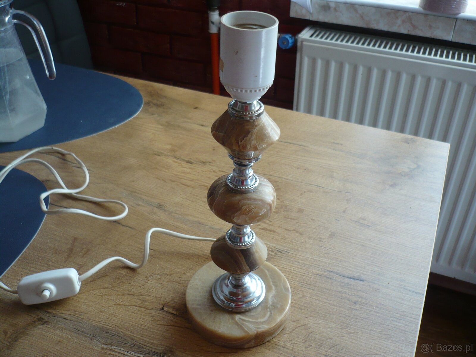 Lampka Retro Marmur lat 80 tych. - 5