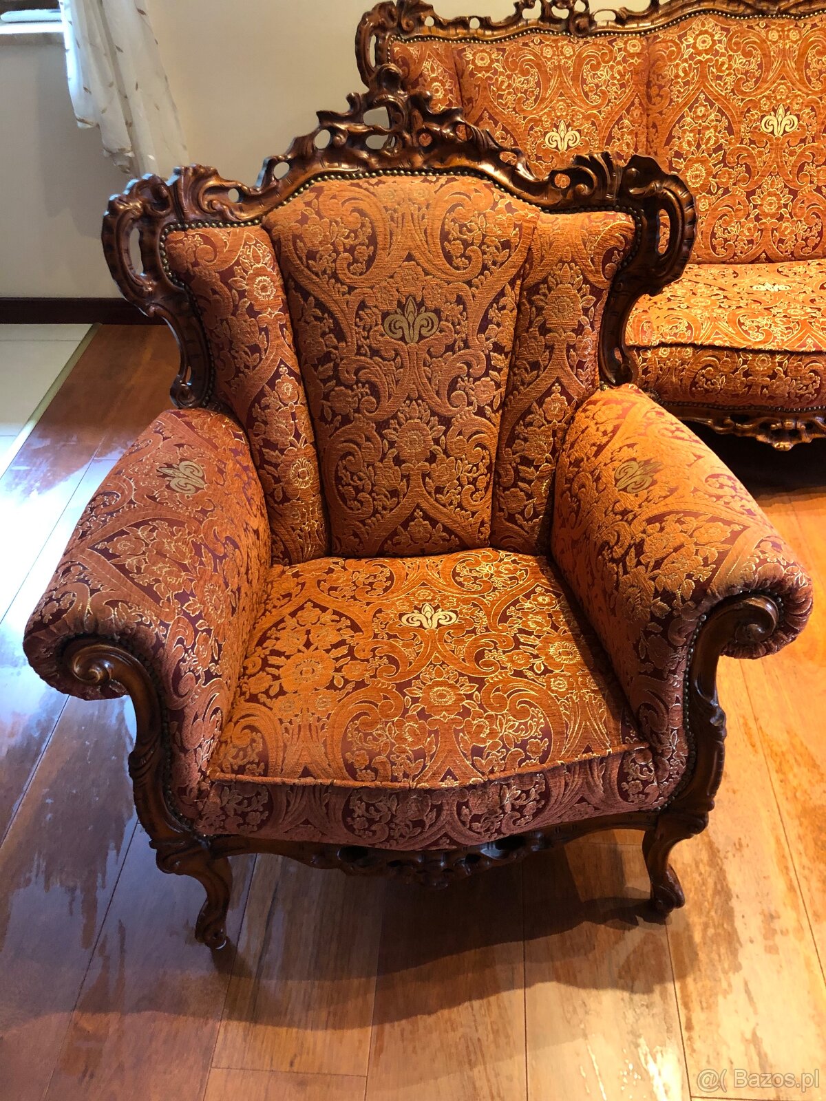 Sofa i dwa fotele ludwik - 5