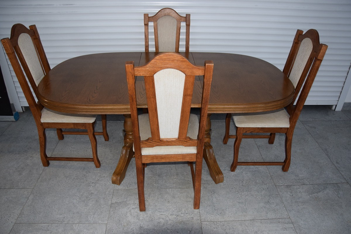 stół rozkładany i 4 krzesła - super stan - 5