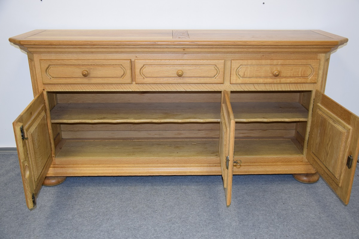 komoda z drewna dębowego - jak nowa - 5