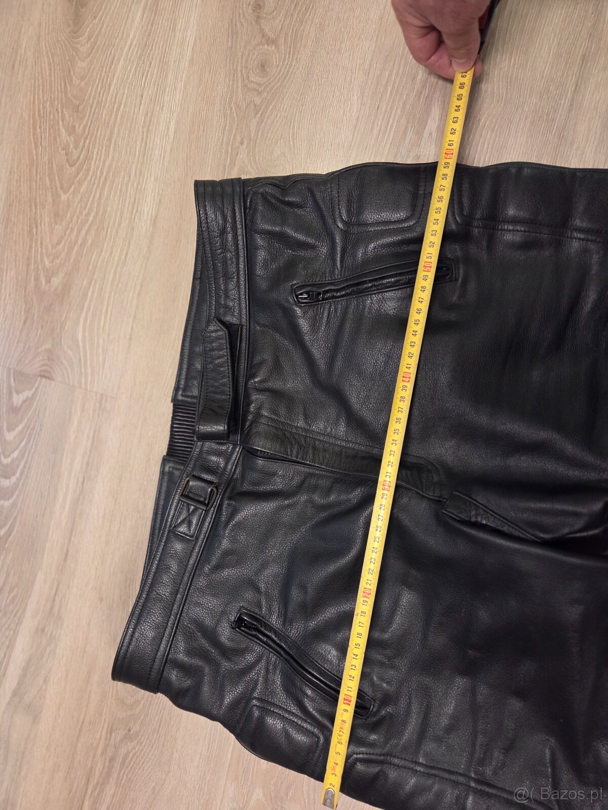 Skórzany zestaw motocyklowy kurtka i spodnie męskie - 5