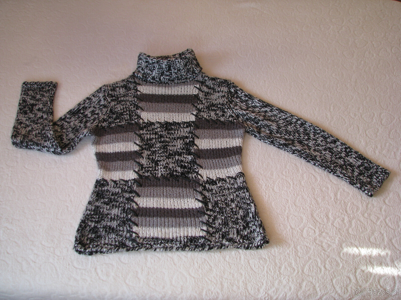 Sweterek, golf - elegancko-sportowy, rozm. M - 5