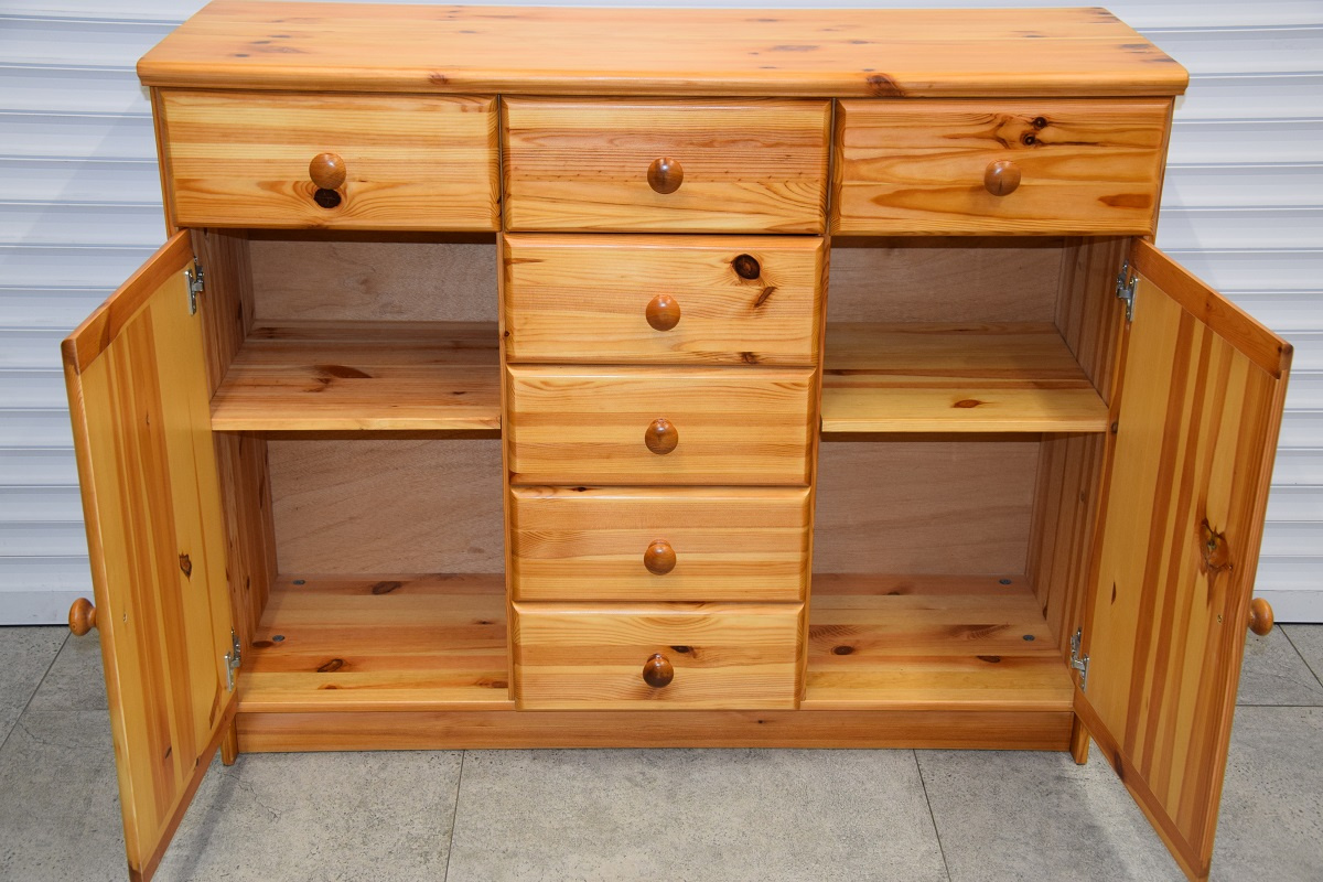 komoda z drewna sosnowego - jak nowa - 5