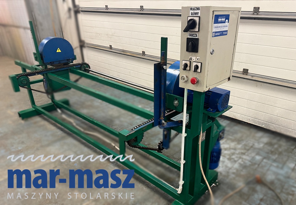 Obrzynarka dwu piłowa poprzeczna do drewna O2p-315 - 5