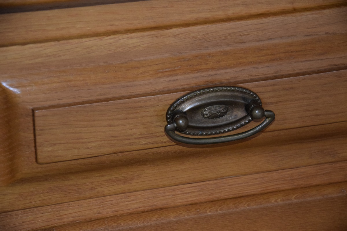 komoda - szafka dębowa - jak nowa - 5