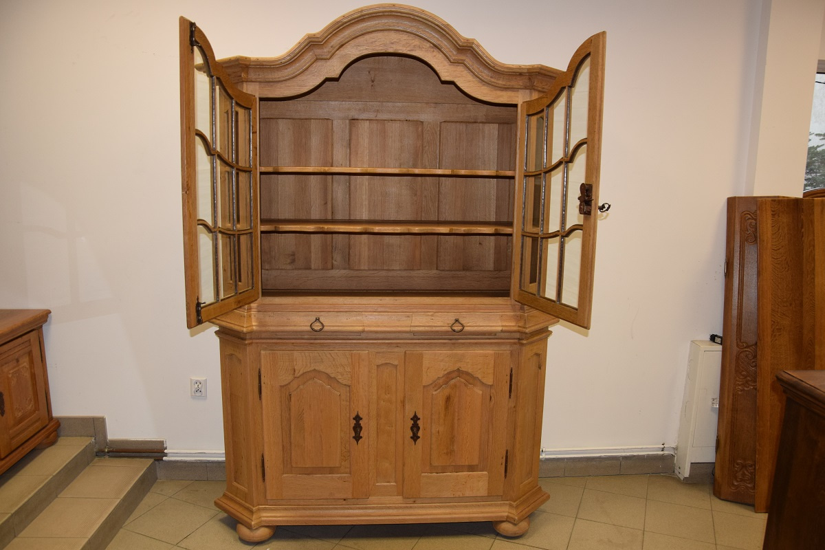 kredens z drewna dębowego - jak nowy - 5