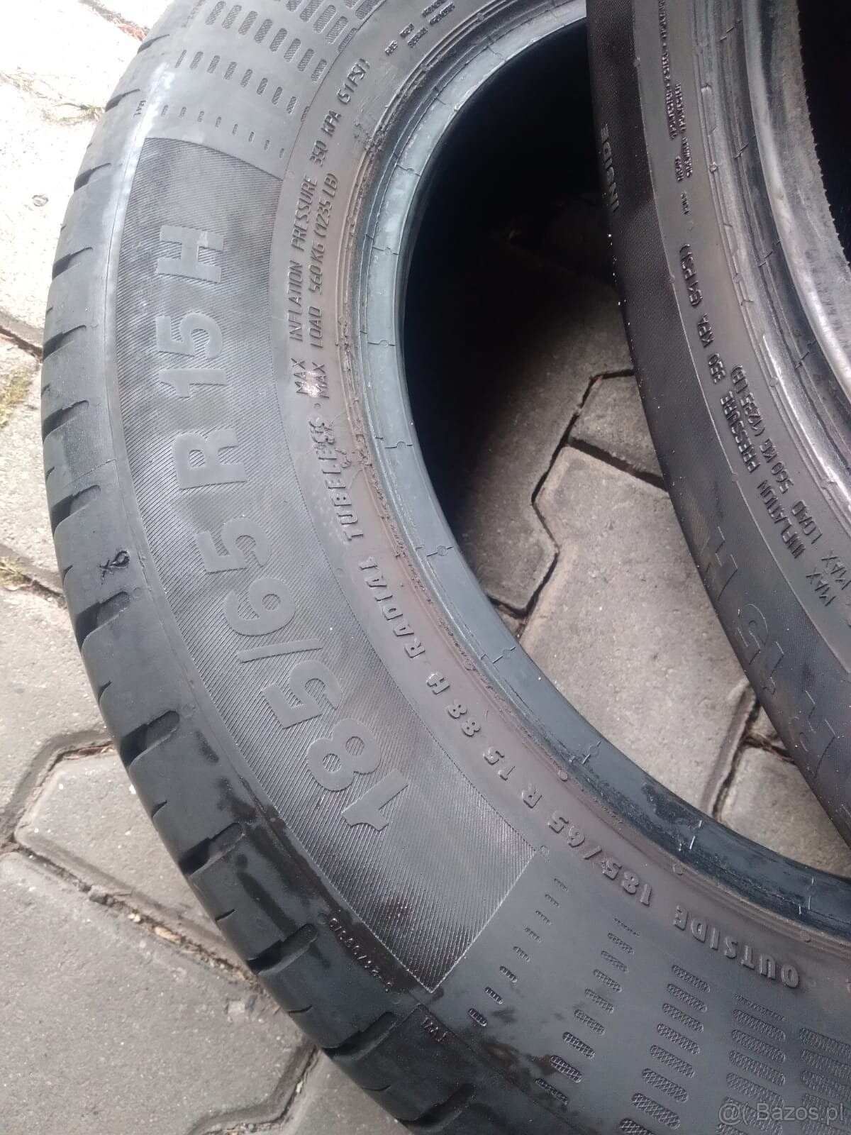 Opony CONTINETAL CONTACT 5 185/65/15 r rok 2020 bieżnik ok 7 - 5