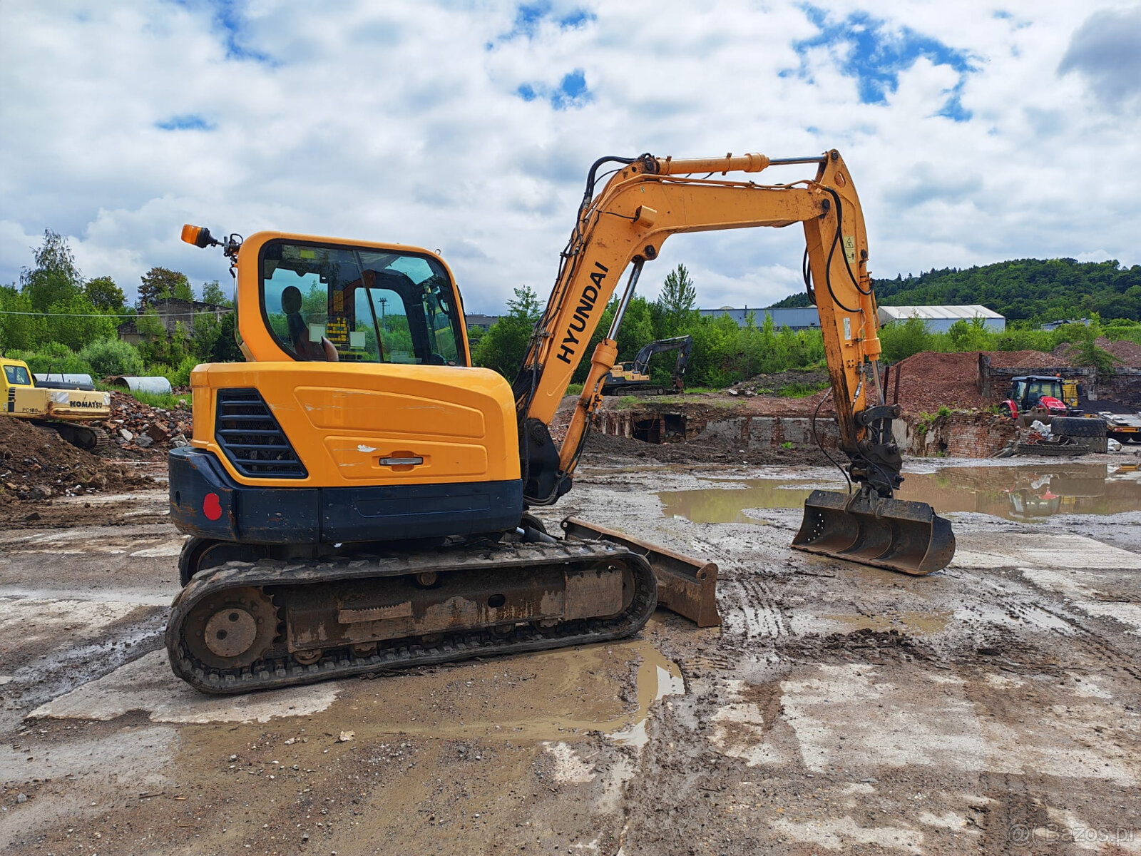 Hyundai 80 cr 9 A Koparka gąsienicowa pług - 5