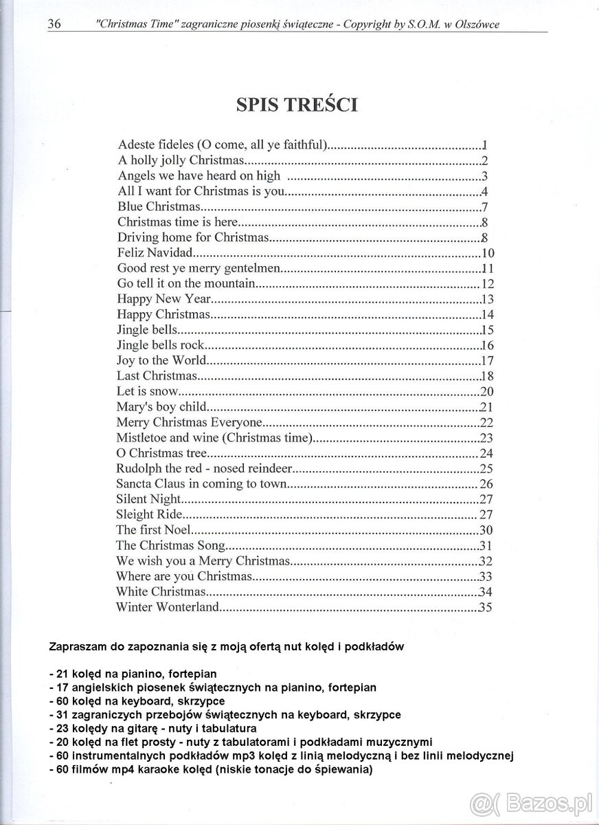 Nuty Światowe hity świąteczne - 31 piosenek, nowe, keyboard, - 5