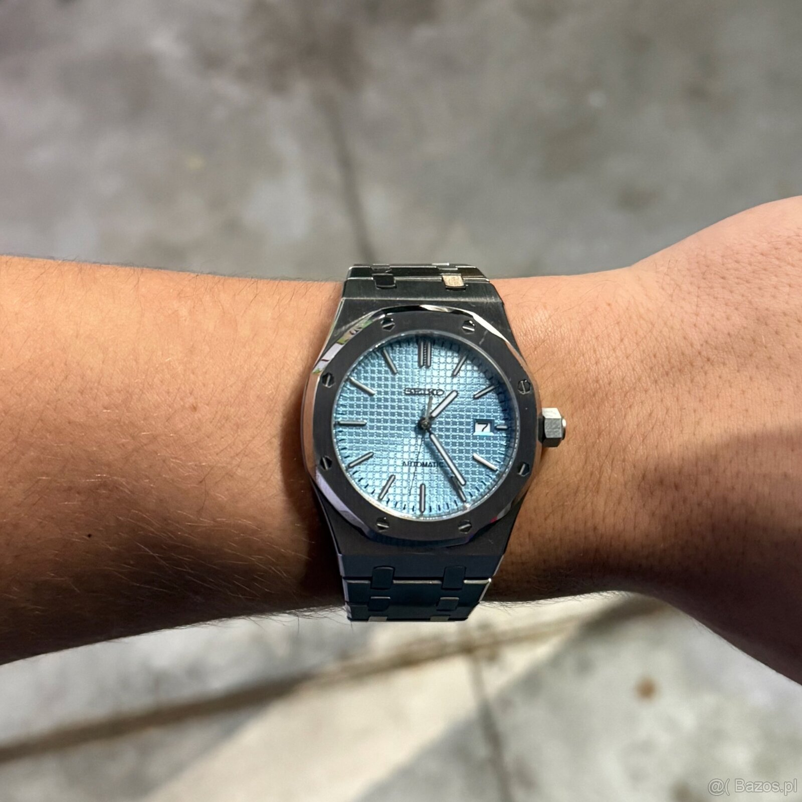 Zegarek Seiko mod royal oak - 5