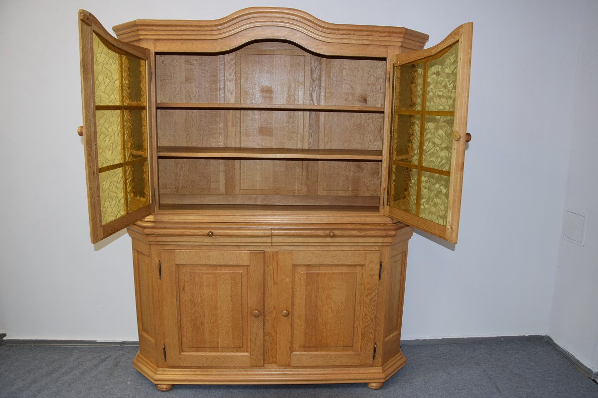 kredens z drewna dębowego - jak nowy - 5