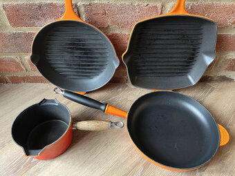 Zestaw garnków żeliwnych Le Creuset w kolorze pomarańczowym, - 5