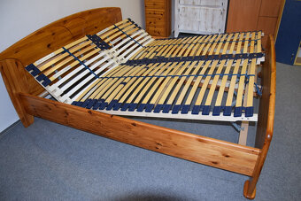 łóżko z materacami z drewna sosnowego - komplet jak nowy - 5