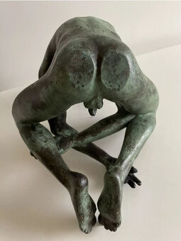 Brązowa figura autorstwa Karla-Heinza Krausego, sygnowana i - 5