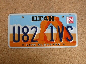 Tablica rejestracyjny USA, oryginał 4x Utah - 5
