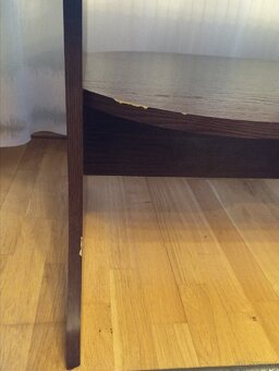 Stolik kawowy ława brązowy 120 x 60 cm - 5