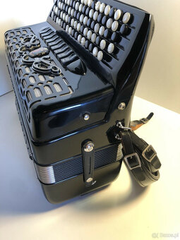 Guerrini Norma Musette B System (Griff) Czarny akordeon Akko - 5