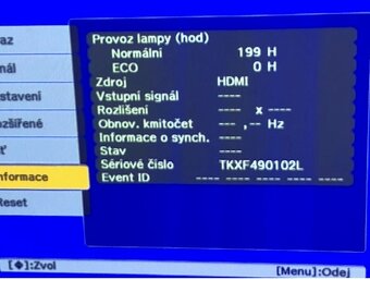 prodám dataprojektor EPSON s dálkovým ovladačem - 5