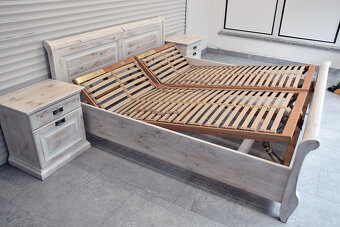 łóżko do sypialni z materacami i szafkami - komplet jak nowy - 5