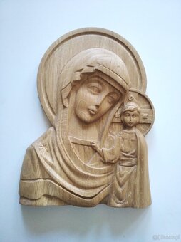 Madonna, Jezus, posągi, krzyż, świecznik, miska - 5