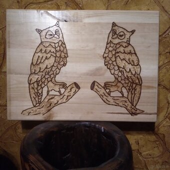 Obrazy drewniane wypalane - 5