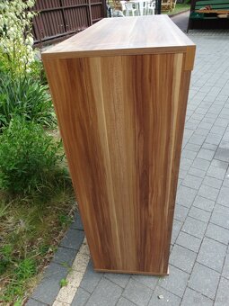Elegancka Komoda Szafka czarny połysk/czarna śliwka Dekodom - 5