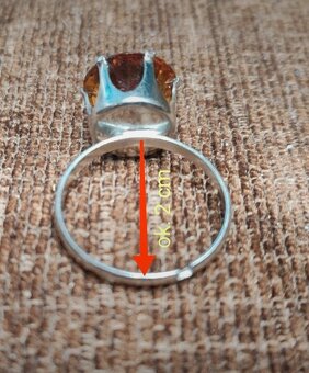 Pierścionek brązowe oczko - 5