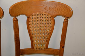 krzesła sosnowe cztery sztuki - 5