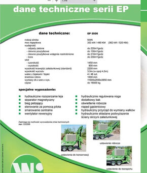 Mobilny i stacjonarny rozdrabniacz Willibald EP 5500 shark o - 5