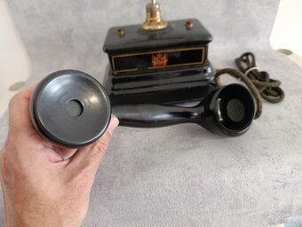 Bardzo stary duński telefon Jydsk z poczty w Kopenhadze. - 5