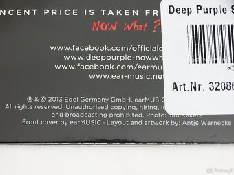 Deep Purple – Vincent Price Vinyl, 7", Limited Edition, Num - 5