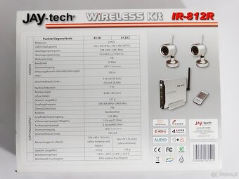 Bezprzewodowy zestaw kamer JAY-tech Wireless Kit IR-812R - 5