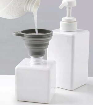 Silikonowy lejek. Składany, harmonijka. - 5