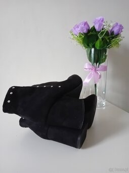 Czarne botki Deezze - 5