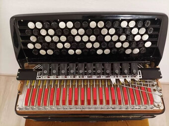 Akordeon 120 basów, kolor czarny, używany - 5