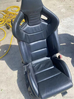 Audi R8 Fotele Wingback Kubełkowe OEM Czarna Skóra - 5