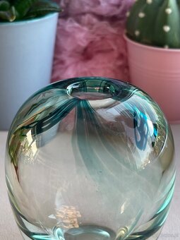 Szklany wazon szkło artystyczne kolekcjonerskie - 5