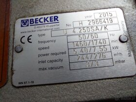 Pompa próżniowa Beckert U 4.250SA/k-65 - 5