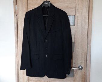 Marynarka, wełna, granat/czerń, na 182 cm - jak nowa - 5