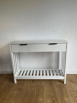 Nowa Konsola Stolik Konsolowy Biały 100cm Do Przedpokoju - 5