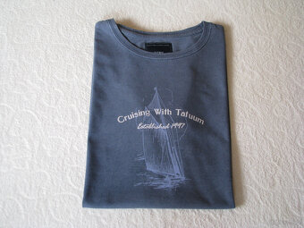 Granatowa koszulka Tatuum z żaglówką T-shirt rozm. M vintage - 5