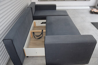 kanapa narożna z funkcją spania - 5